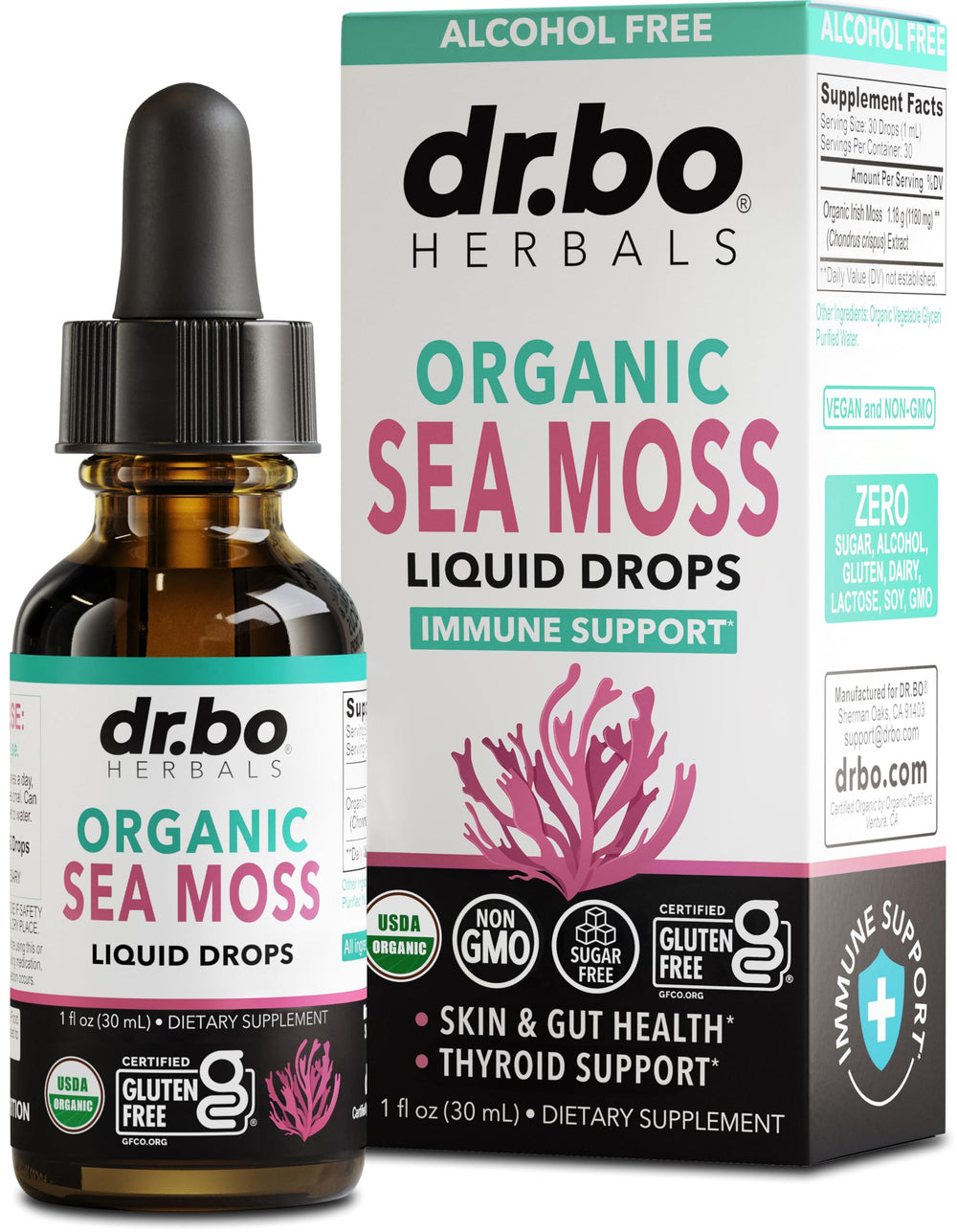 Bottle of Irish Sea Moss Liquid Drops 1 Oz