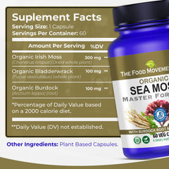 Irish sea moss vegan supplement aiding digestion