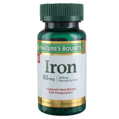 Iron 65 mg supplement bottles pack – four bottles with 100 count each