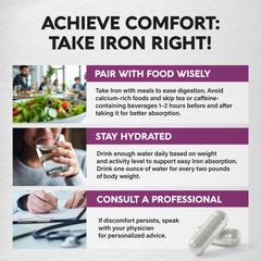 Globally sourced ingredients for iron supplement