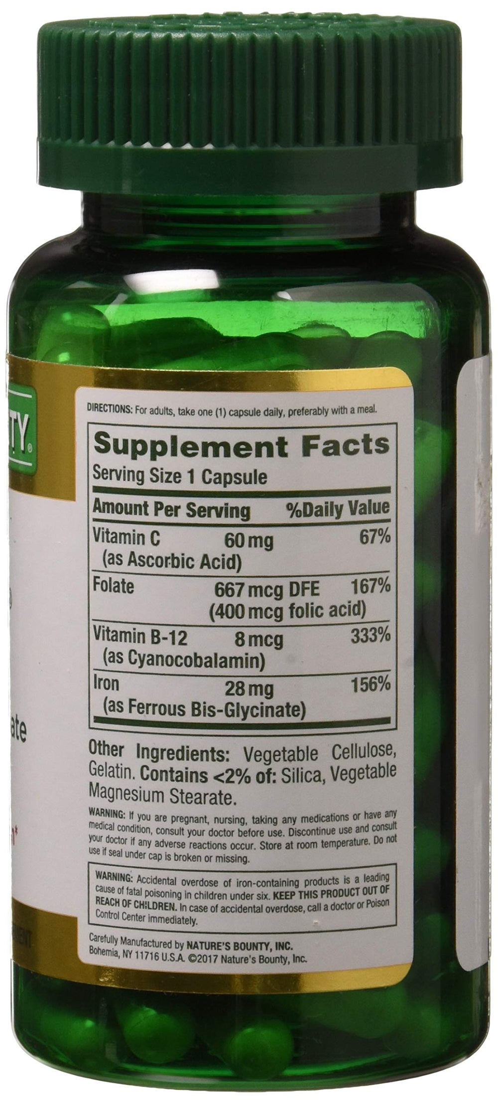Iron supports red blood cell production and energy