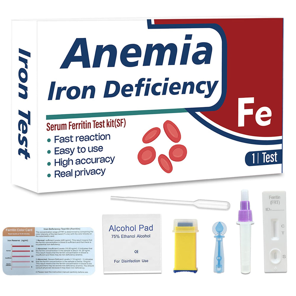 Iron Deficiency Test Kit packaging box