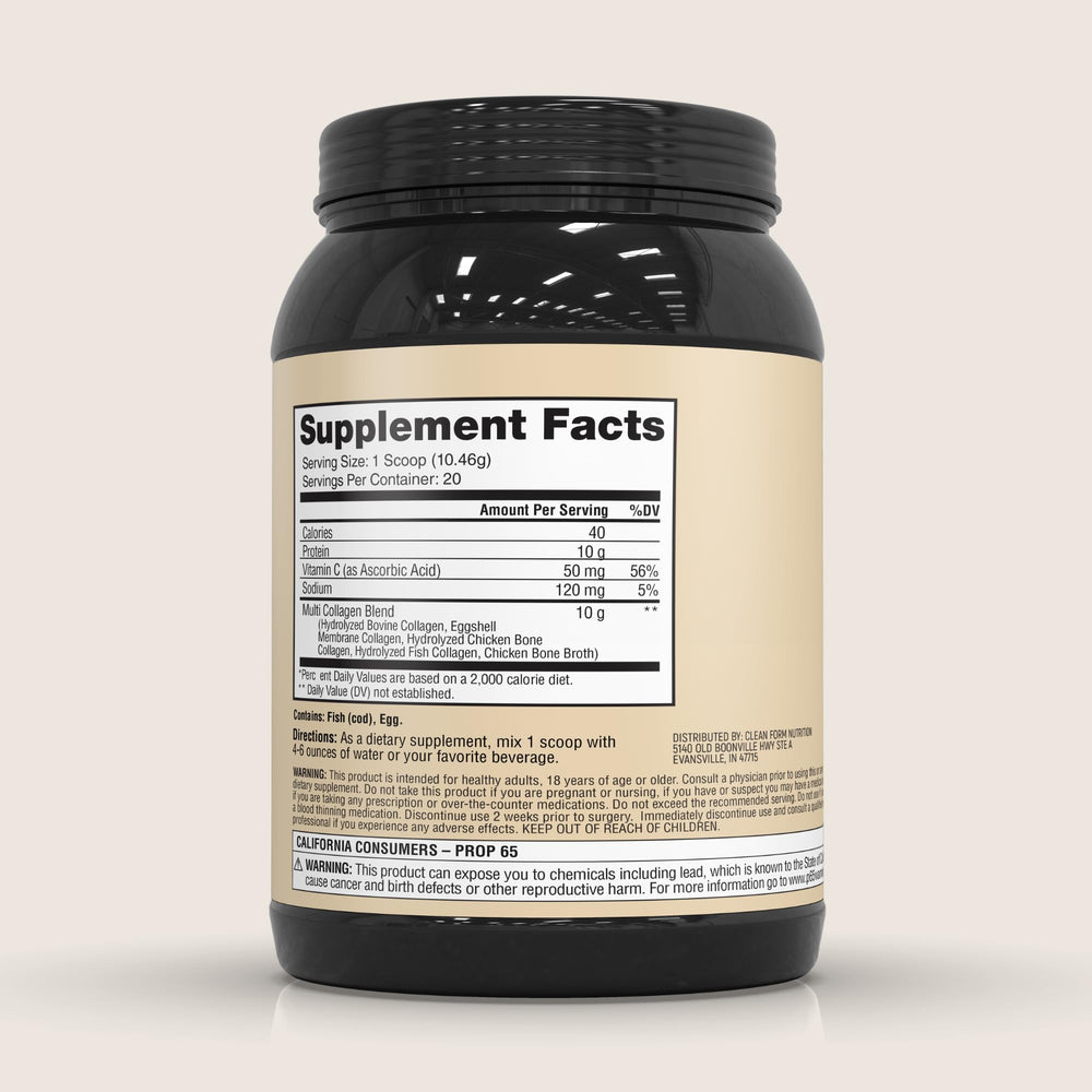 Scoop with Iron Feather Collagen Powder