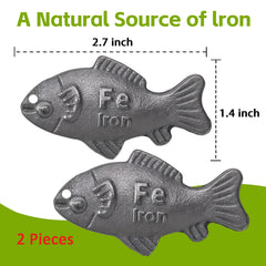 Iron fish with lemon and vinegar for enrichment