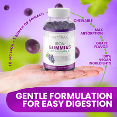 Iron Gummies with Vitamin C supporting immune health