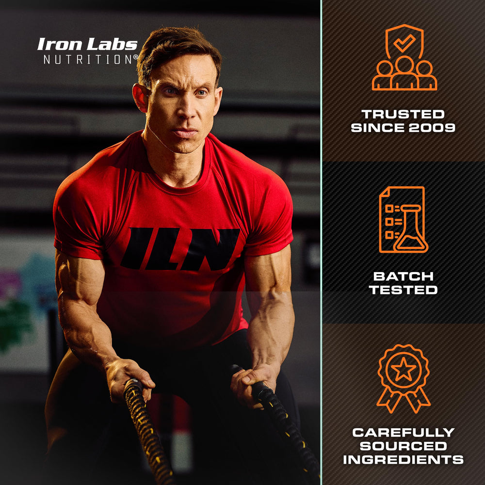 Supplement facts and serving size for Iron Labs ZM6