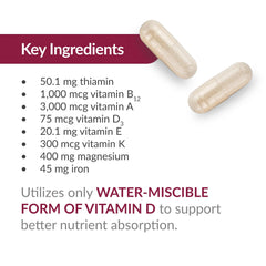 Capsule format Ultra Multi with Iron option for bariatric patients