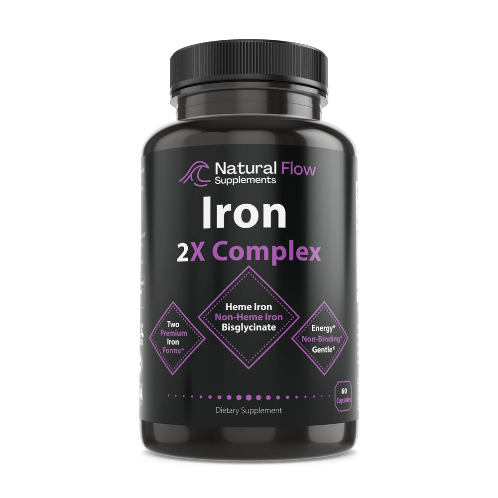Iron Supplement 2x Complete Complex bottle with 60 capsules