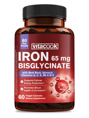 Ferrous bisglycinate iron capsule – 65 mg per capsule