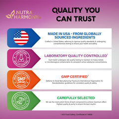 Label emphasizes 65mg iron per capsule and 120 capsules