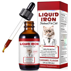 60ml bottle of iron supplement for cats