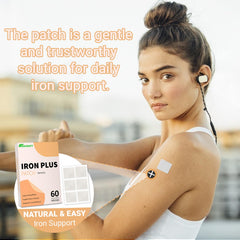 Applying Iron Support Topical Patch