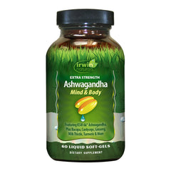 Hero image of Irwin Naturals Ashwagandha Mind & Body 60 liquid softgels