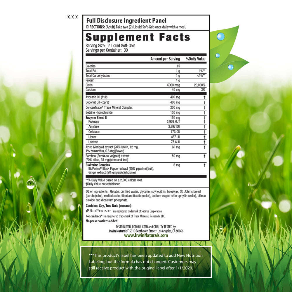 Hair, skin & nails health benefits from Biotin-6000-60 formula