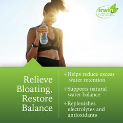 Back label of Bloat-Away bottle showing supplement facts