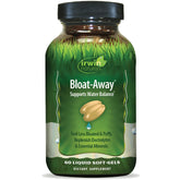 Front view of Irwin Naturals Bloat-Away 60 softgels bottle