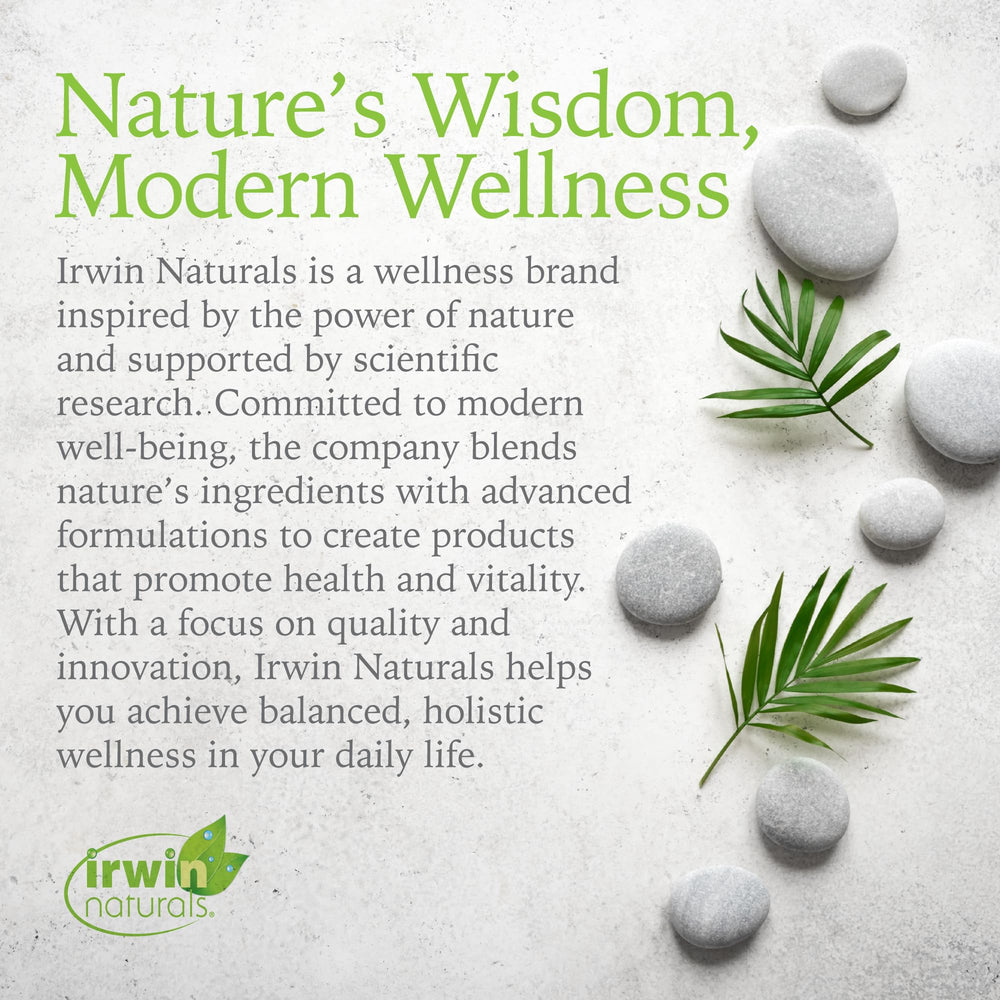 Irwin Naturals bottle with front label on white background