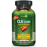 Front view of Irwin Naturals CLA Lean Body Fat Reduction bottle with label