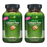 Front view of Irwin Naturals Deep Tissue Collagen-Pure 2-pack bottle with 80 soft-gels
