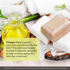 Close-up of collagen ingredients and nutrients in Irwin Naturals Collagen-Pure