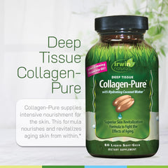 Irwin Naturals Deep Tissue Collagen-Pure ingredients including coconut water electrolytes for hydration