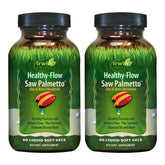 Front view of Irwin Naturals Healthy-Flow Saw Palmetto 60 Soft-Gels Pack of 2