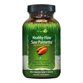 Bottle front of Irwin Naturals Healthy Flow Saw Palmetto with Zinc