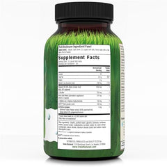 Supplement facts panel showing dosage
