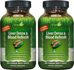 Irwin Naturals Liver Detox bottle view for easy daily wellness support.