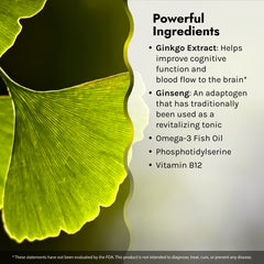 Omega-3 fish oil included for brain health