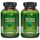 Irwin Naturals Milk Thistle Liver Detox bottle and packaging (pack of 2)