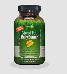 Irwin Naturals Stored-Fat Belly Burner bottle with 60 soft-gels per bottle, pack of 2