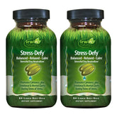 Front view of Irwin Naturals Stress-Defy 84 liquid soft-gels pack 2