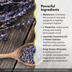 Melatonin illustration accompanying the formula