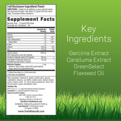 Irwin Naturals Triple-Diet liquid soft-gels pouring for easy-to-swallow delivery.