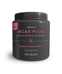 Isagenix AMPED BCAA Plus Raspberry Lemonade 9.5 oz canister