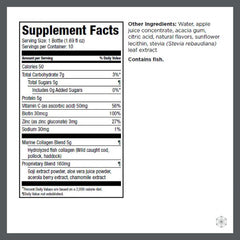 Isagenix Collagen Elixir bottle – back label with ingredients