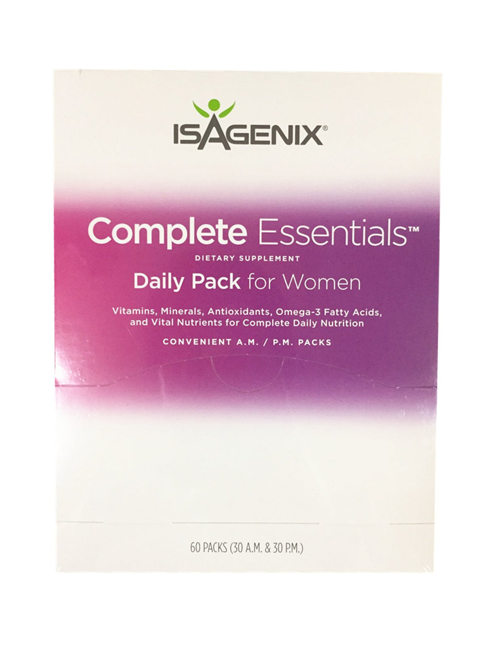 Isagenix Complete Essentials Daily Pack for Women front view