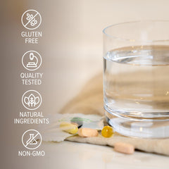 Isagenix Complete Essentials Women nutrition label closeup confirms transparent ingredients and balanced nutrients.