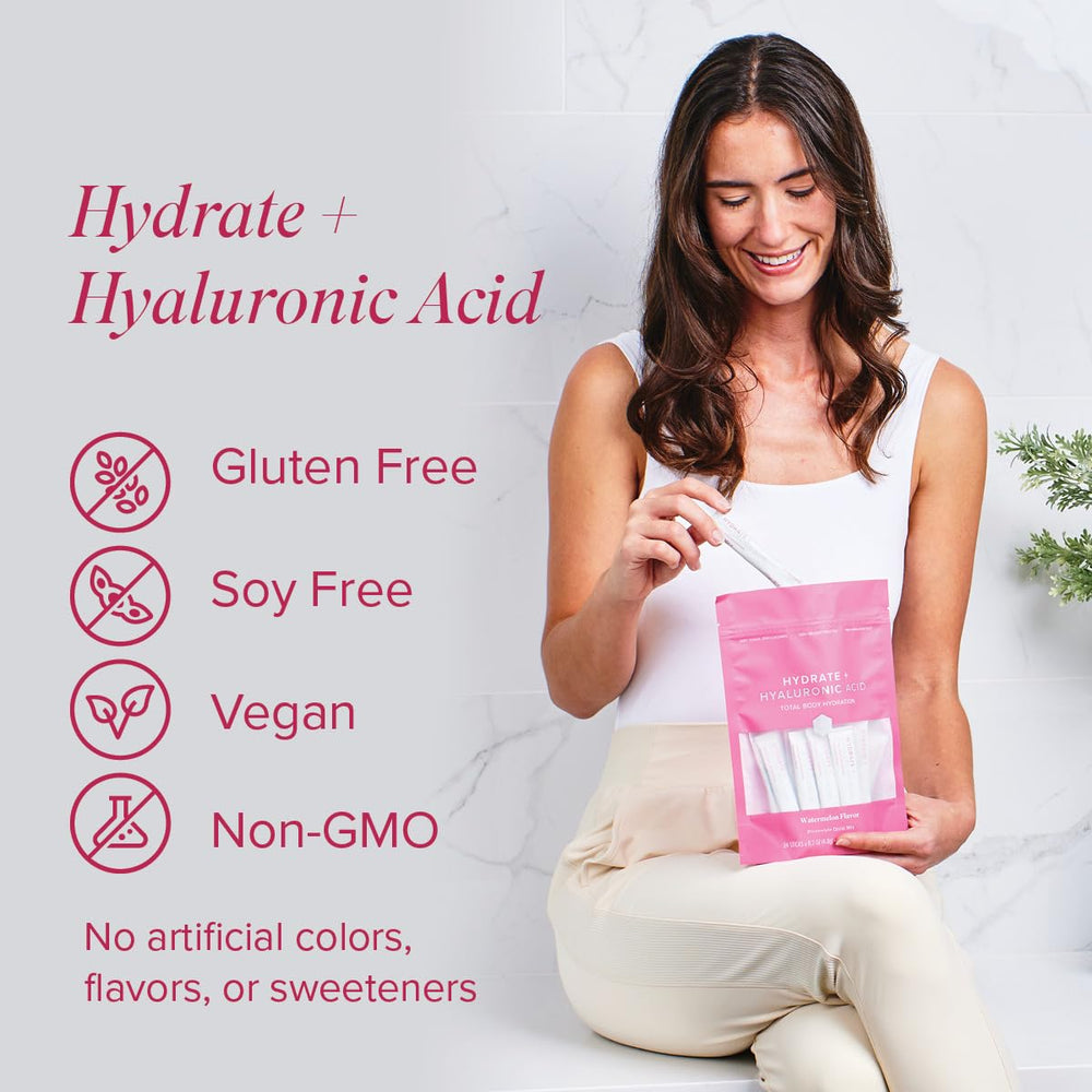 Back view of Hydrate packaging with nutrition information