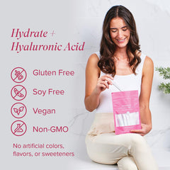 Back view of Hydrate packaging with nutrition information