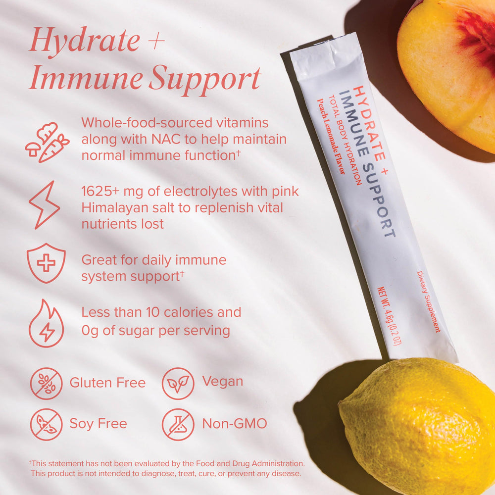 Natural beet juice and annatto coloring in Peach Lemonade