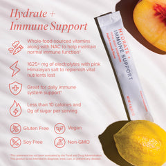 Natural beet juice and annatto coloring in Peach Lemonade