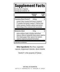 Isagenix Natural Accelerator label close-up