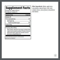 Liquid nootropic elixir being poured into a shot glass