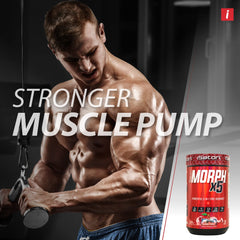 iSatori Morph X5 Beta-alanine formula close-up suggests longer sets and sustained performance.