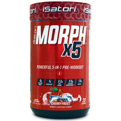 iSatori Morph X5 Cherry Frost tub for an energizing pre-workout boost.