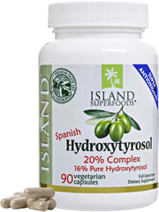 Island Nutrition Hydroxytyrosol Complex Olive Fruit Extract bottle and packaging