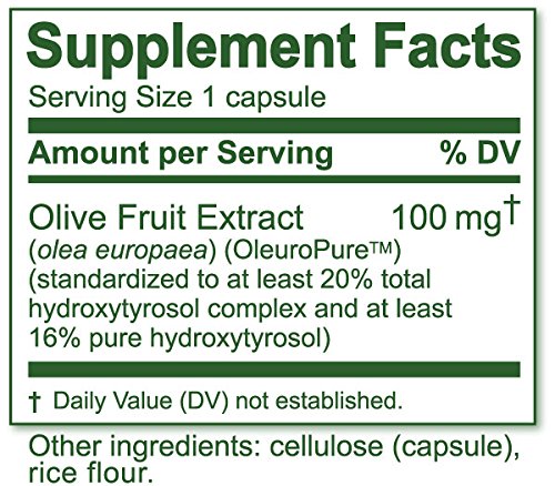 90-capule bottle of Island Nutrition Hydroxytyrosol Complex