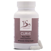 IsoSensuals Curve Butt Enhancement Pills bottle with capsules on white